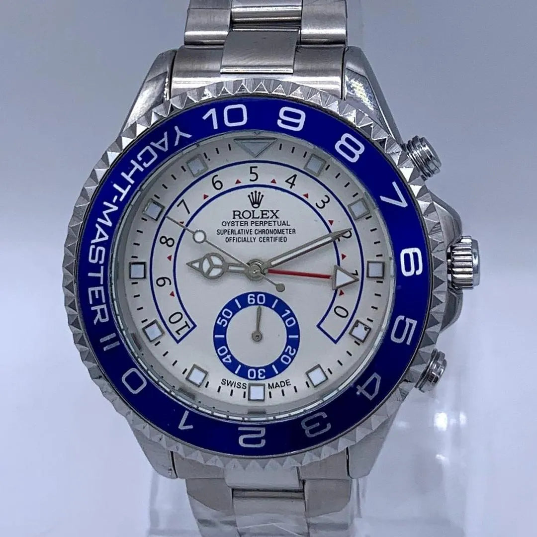 Rolex Oyster Perpetual: The Perfect Fusion of Crisp White Dial and Striking Blue Cerachrom Elegance