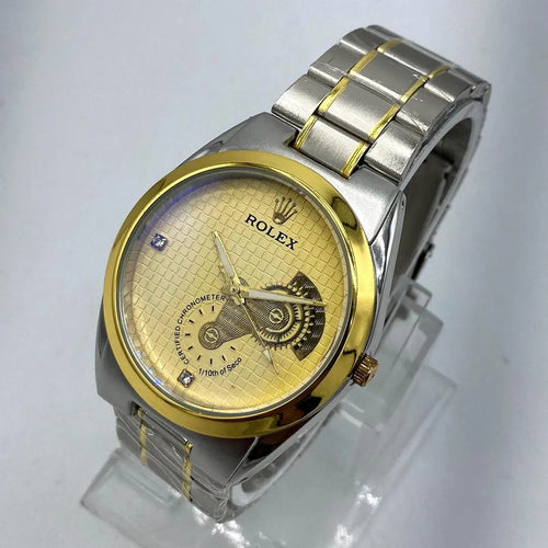 Men's Watch Elegant Two-Tone Stainless Steel
