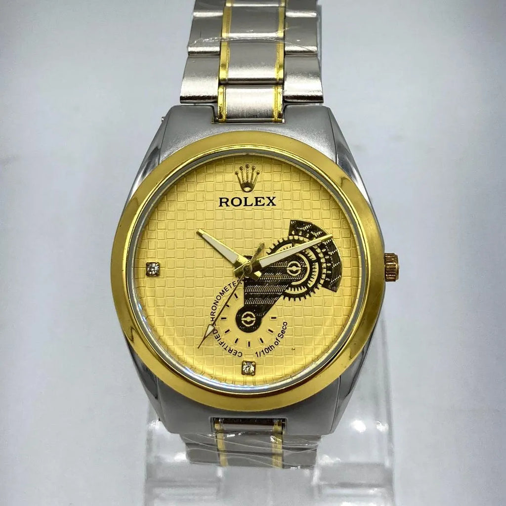 Men's Watch Elegant Two-Tone Stainless Steel
