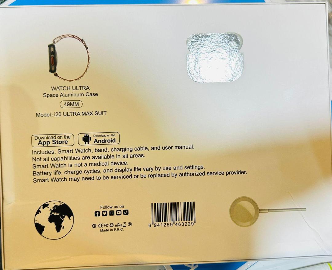 I20 Ultra Max Suit Smart Watch 10 In 1